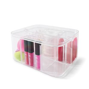 Anko Stackable Small Storage Caddy - Clear product image