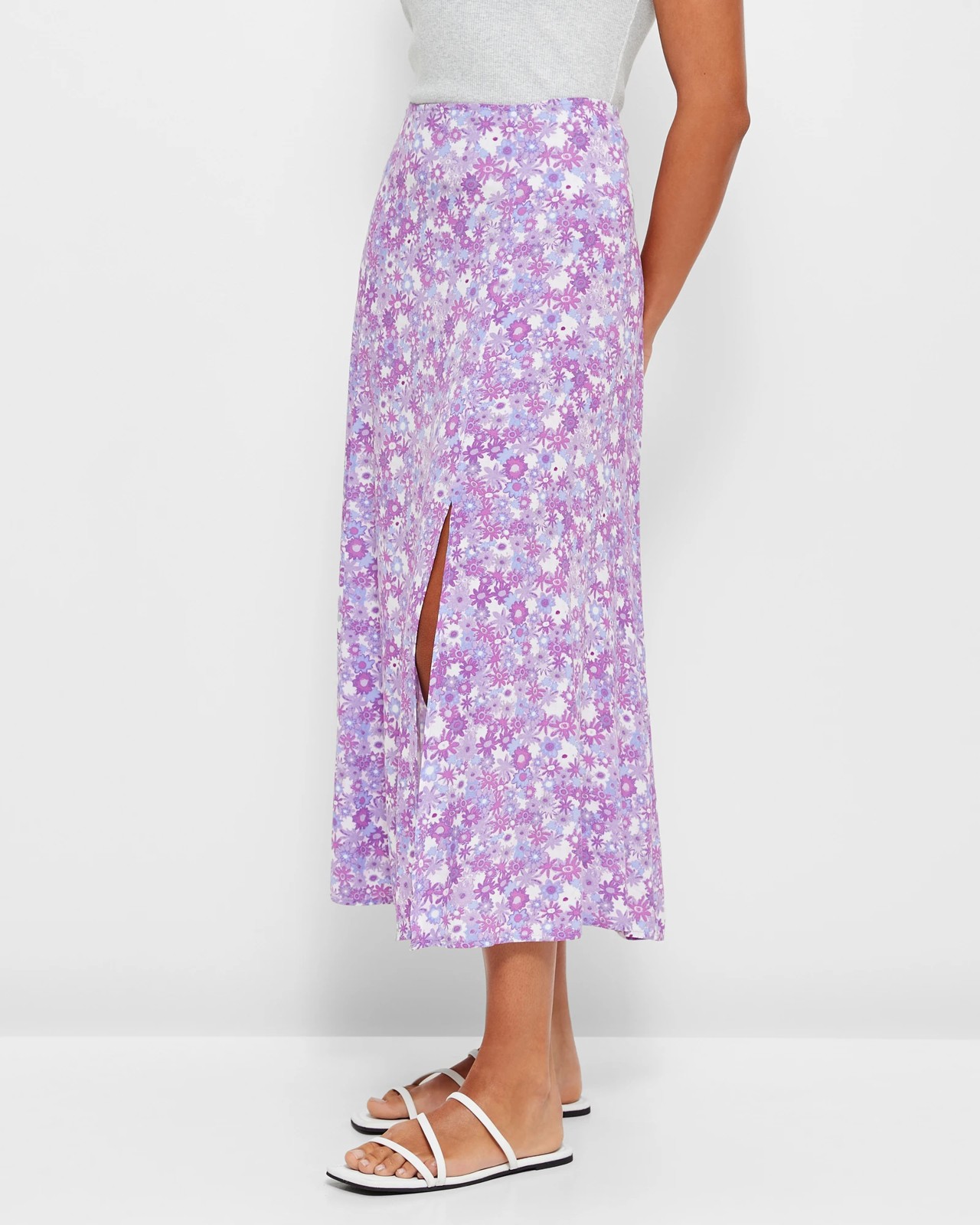 Side Split Midi Skirt - Lily Loves 3 of 5