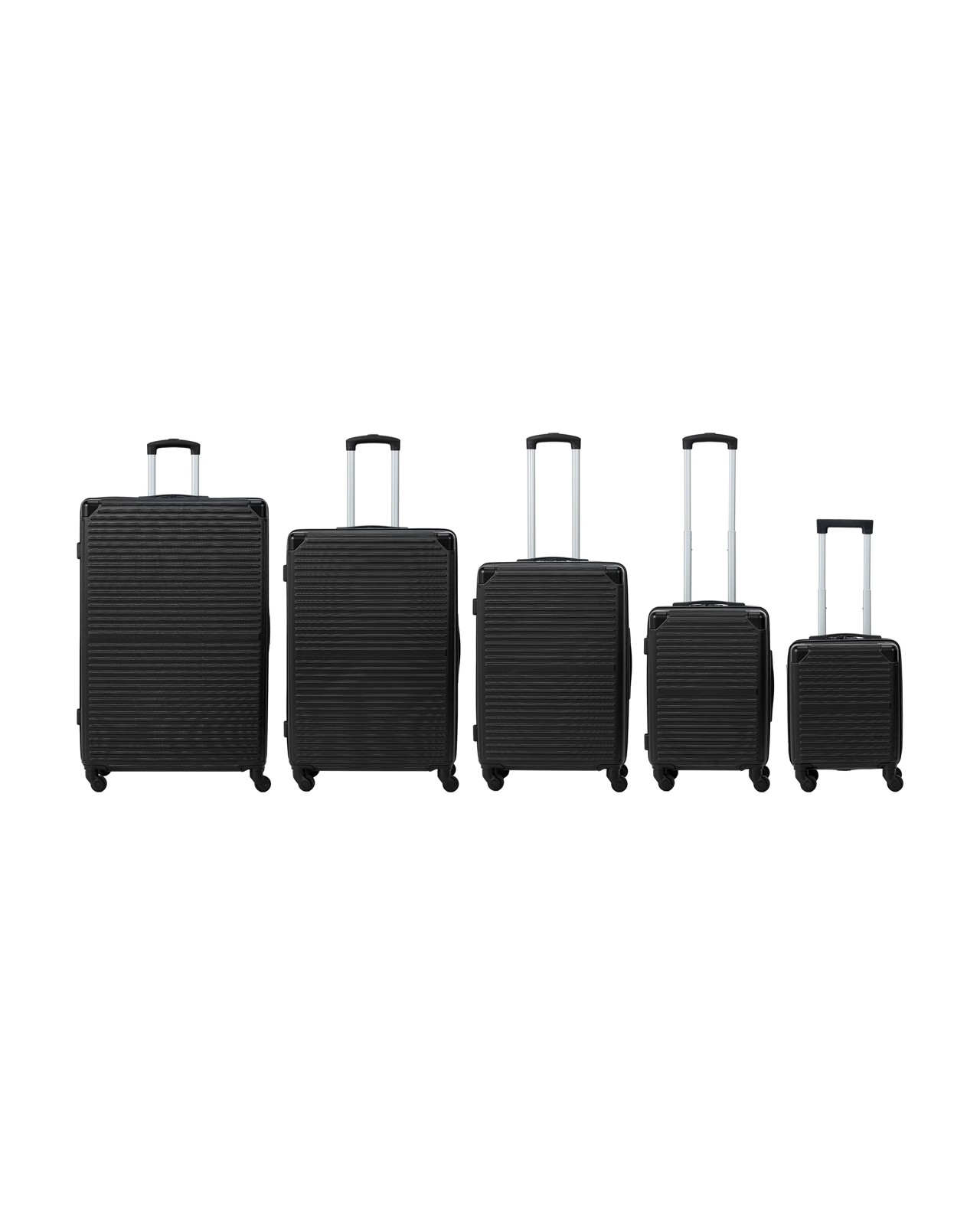 Anko 5 Piece Hard Case Set - Black 4 of 5