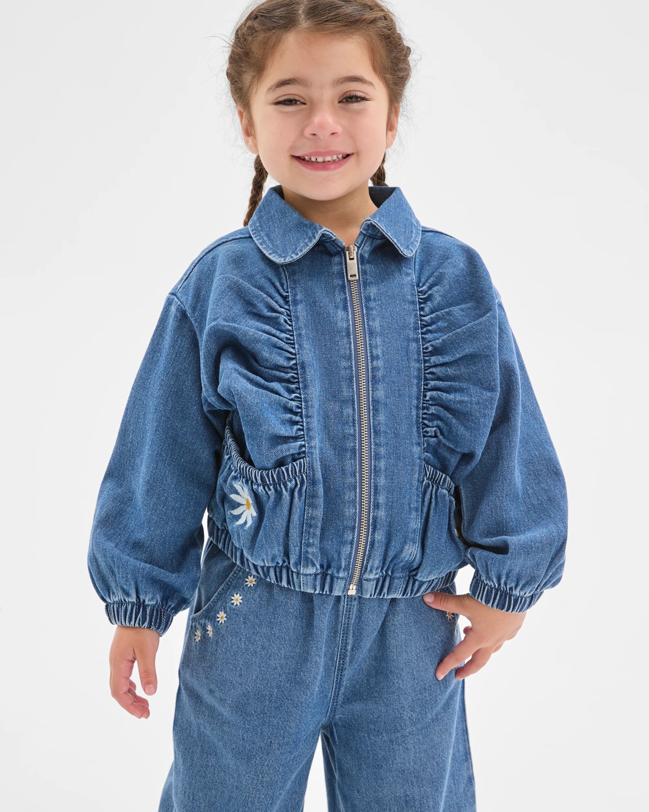 Embroidered Denim Jacket 2 of 6