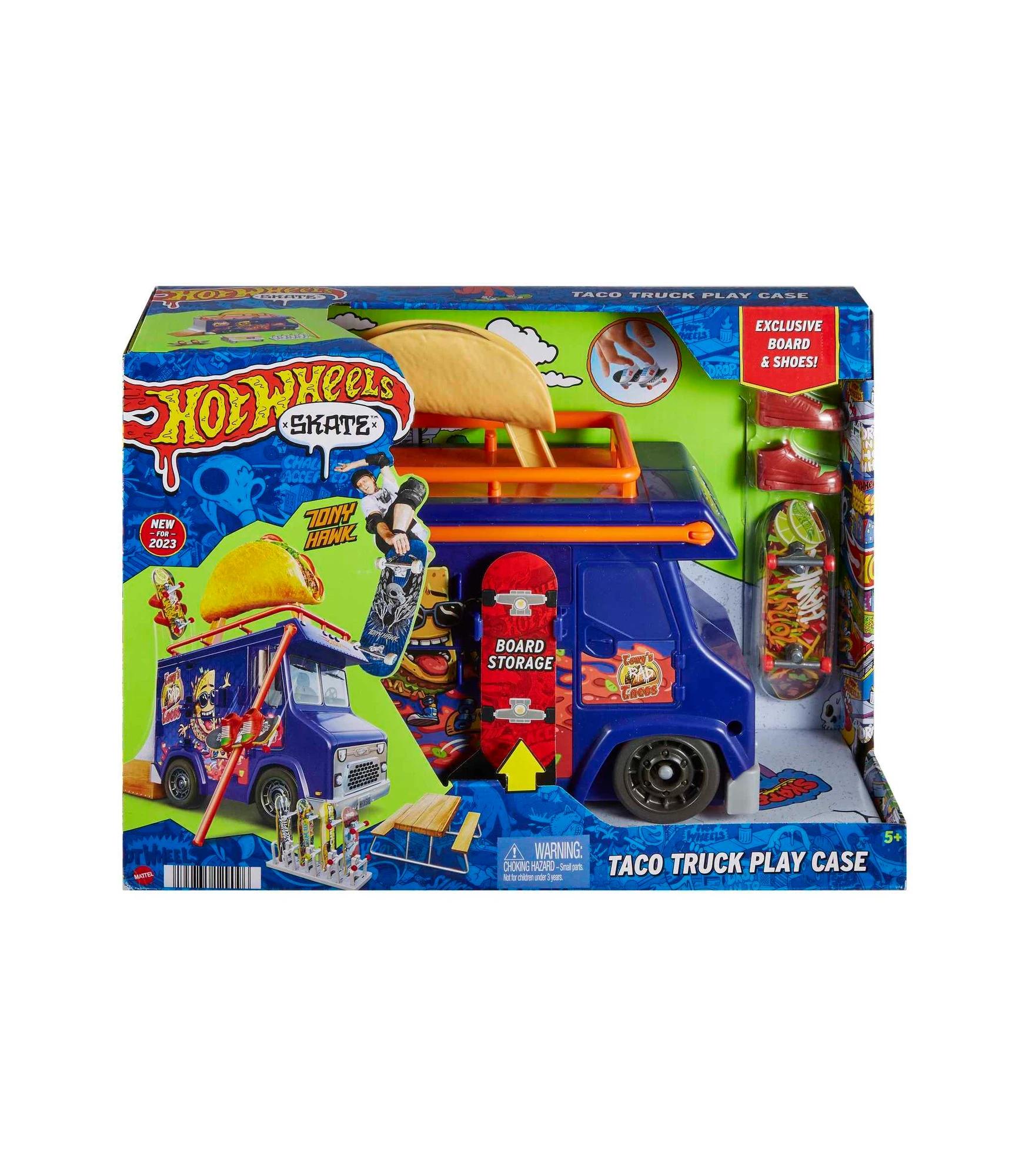ホットウィール TACO TRUCK PLAY CASE Hot Wheels Skate Taco Truck Play Case, Conjunto De Skate Com