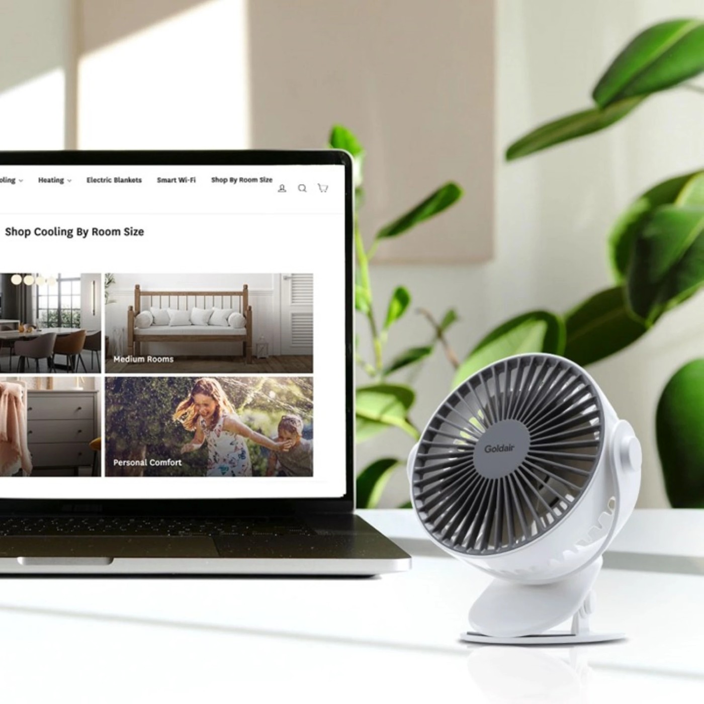 Goldair 10cm Desk Fan GCPDF20 Target Australia