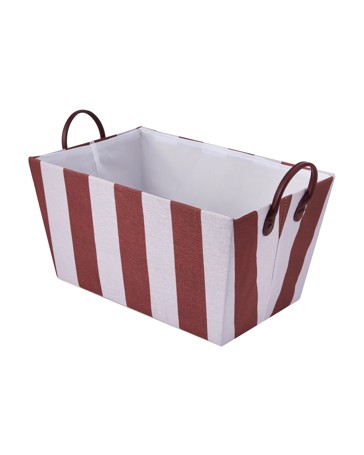 Anko Tapered Basket- Lilac and Port Stripe