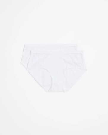 Australian Cotton and Lace Midi Briefs