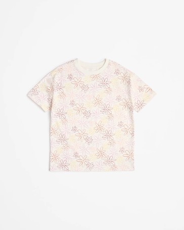 Australian Cotton Longline Print T-shirt