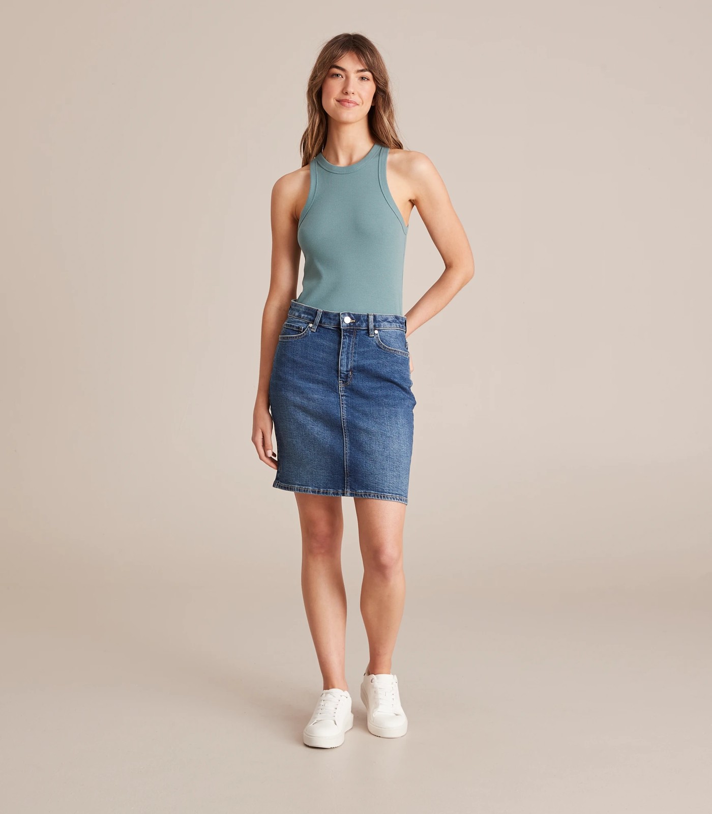 Organic Cotton Racer Front Tank Top 2 of 6