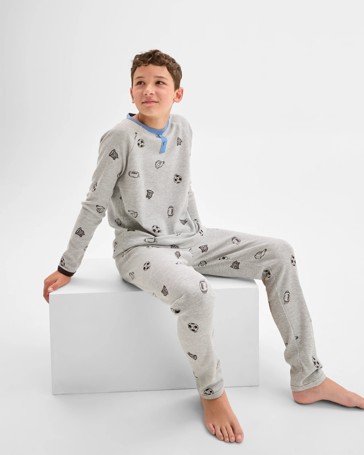 Australian Cotton Older Boys Elevated Knit Pyjama Set