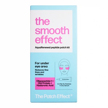The Smooth Effect: The Patch Effect AquaRenewal Peptide Patch Kit for Under Eye Area - Oligopeptide-1, Oat Protein and Hyaluronic Acid