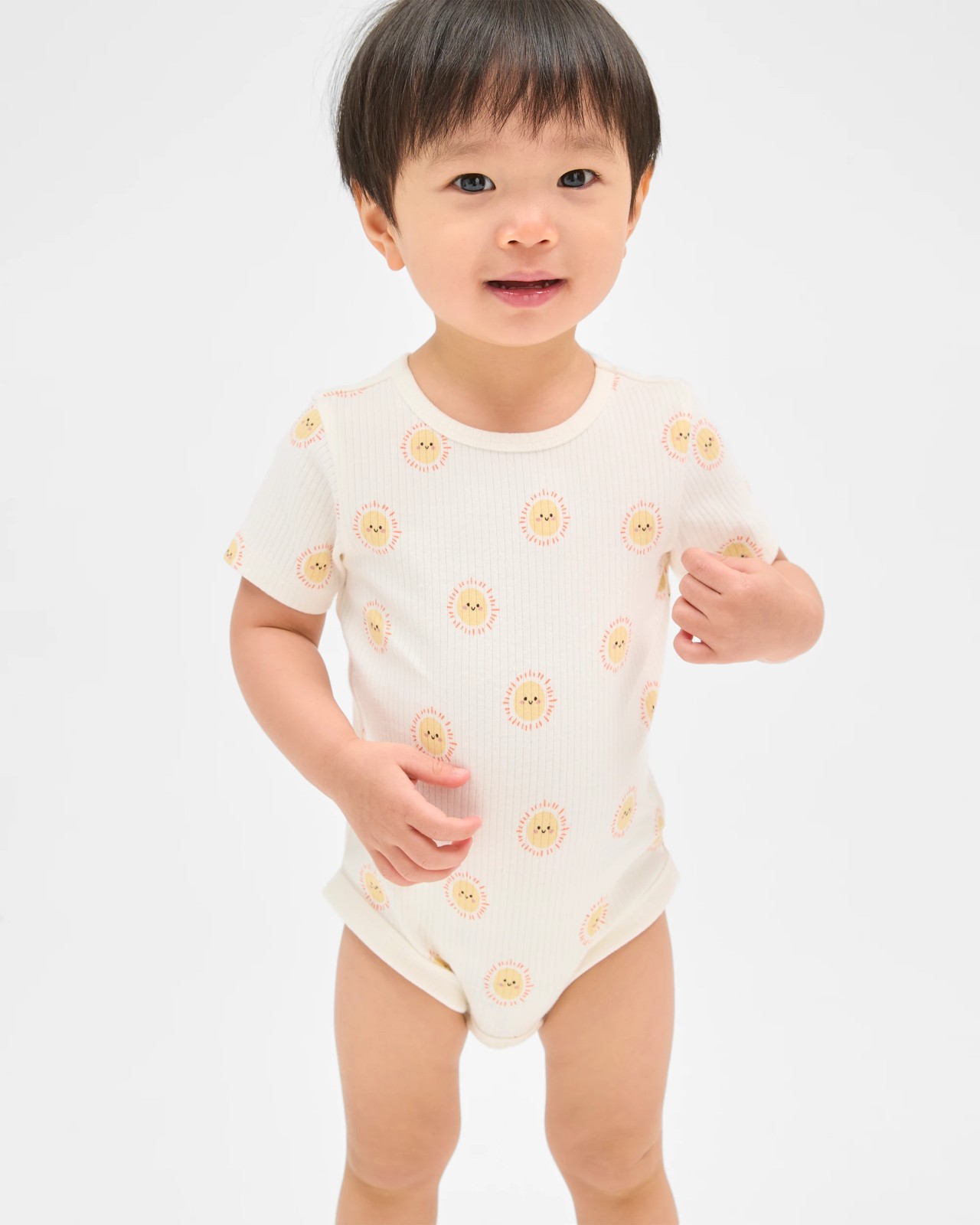 Baby Organic Cotton 3 Pack Ribbed Bodysuits 2 of 5