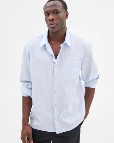 Australian Cotton Stripe Venice Shirt - Commons