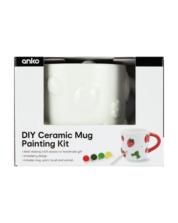 Anko DIY Ceramic Mug Painting Kit - Strawberry