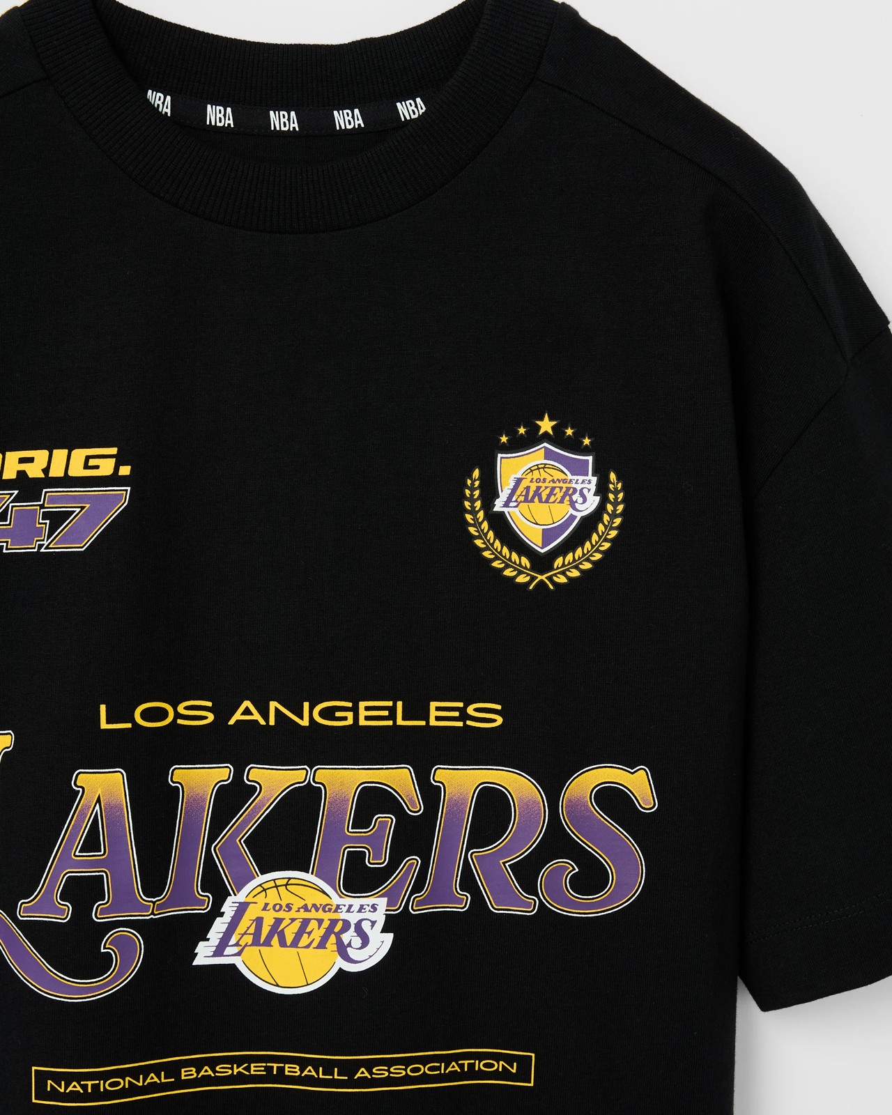 NBA Australian Cotton Oversized T-Shirt - Black 2 of 2