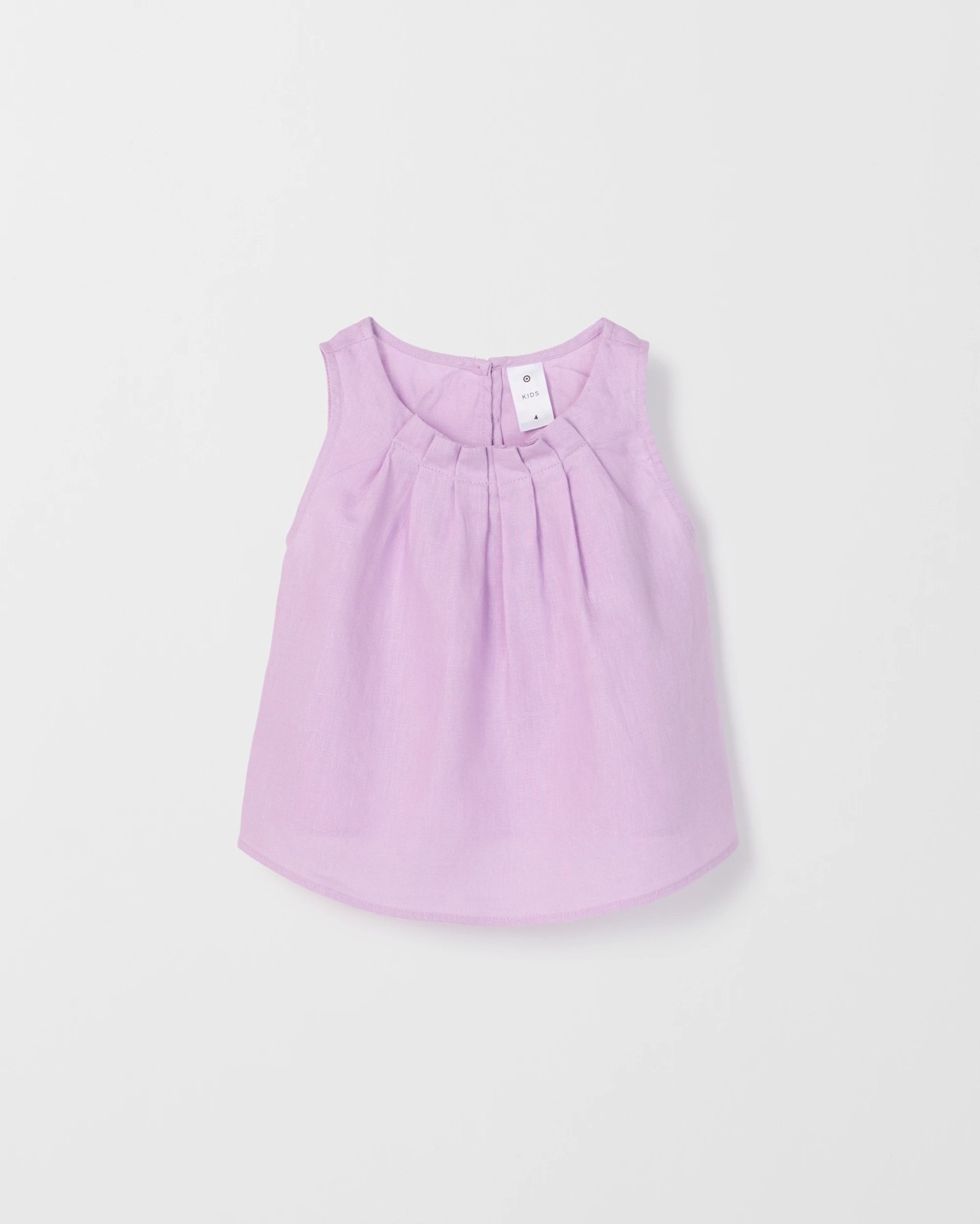 European Linen Co-ord Tank Top - Purple 5 of 6