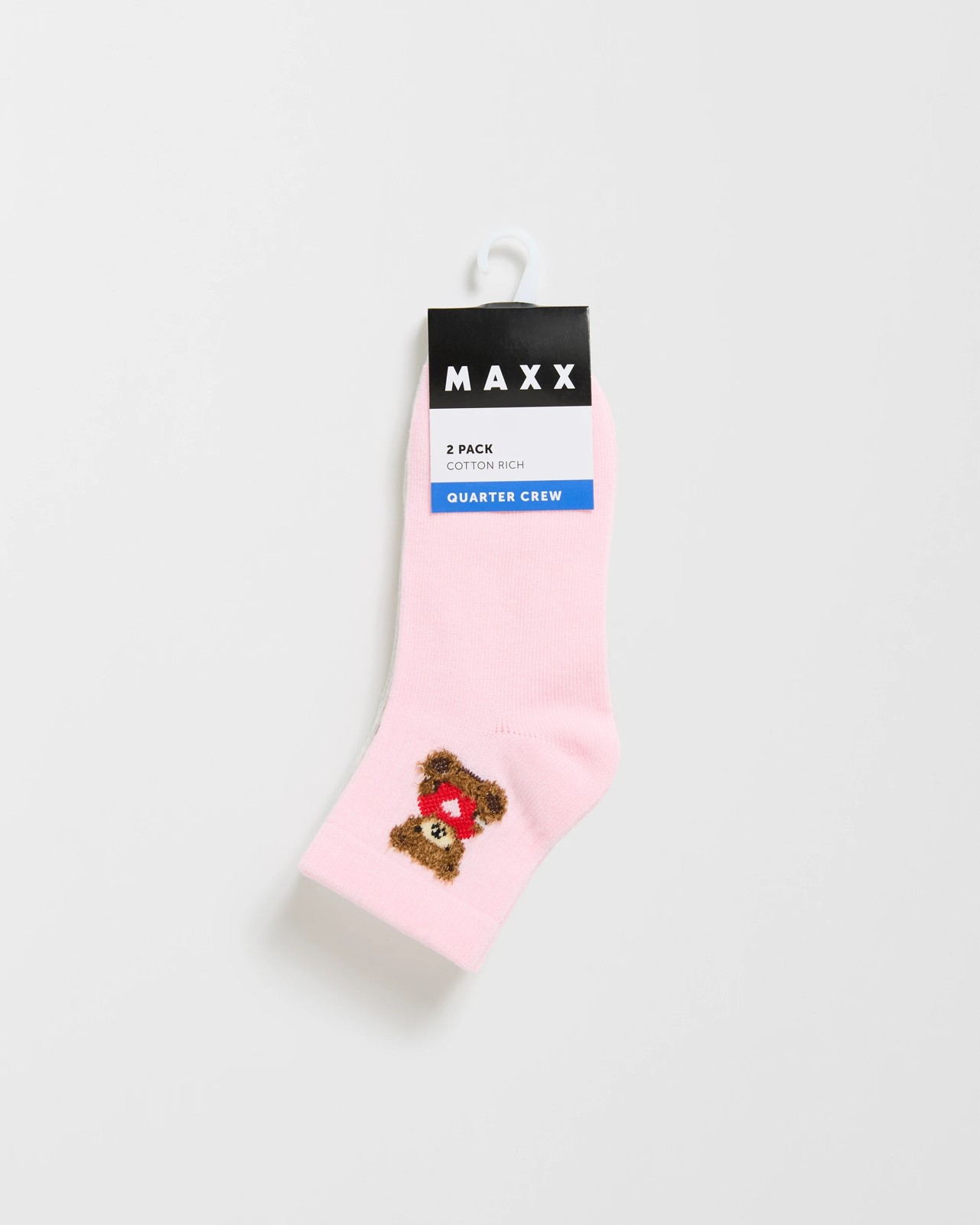 Maxx 2 Pack Kids Casual Quarter Crew Socks 3 of 3