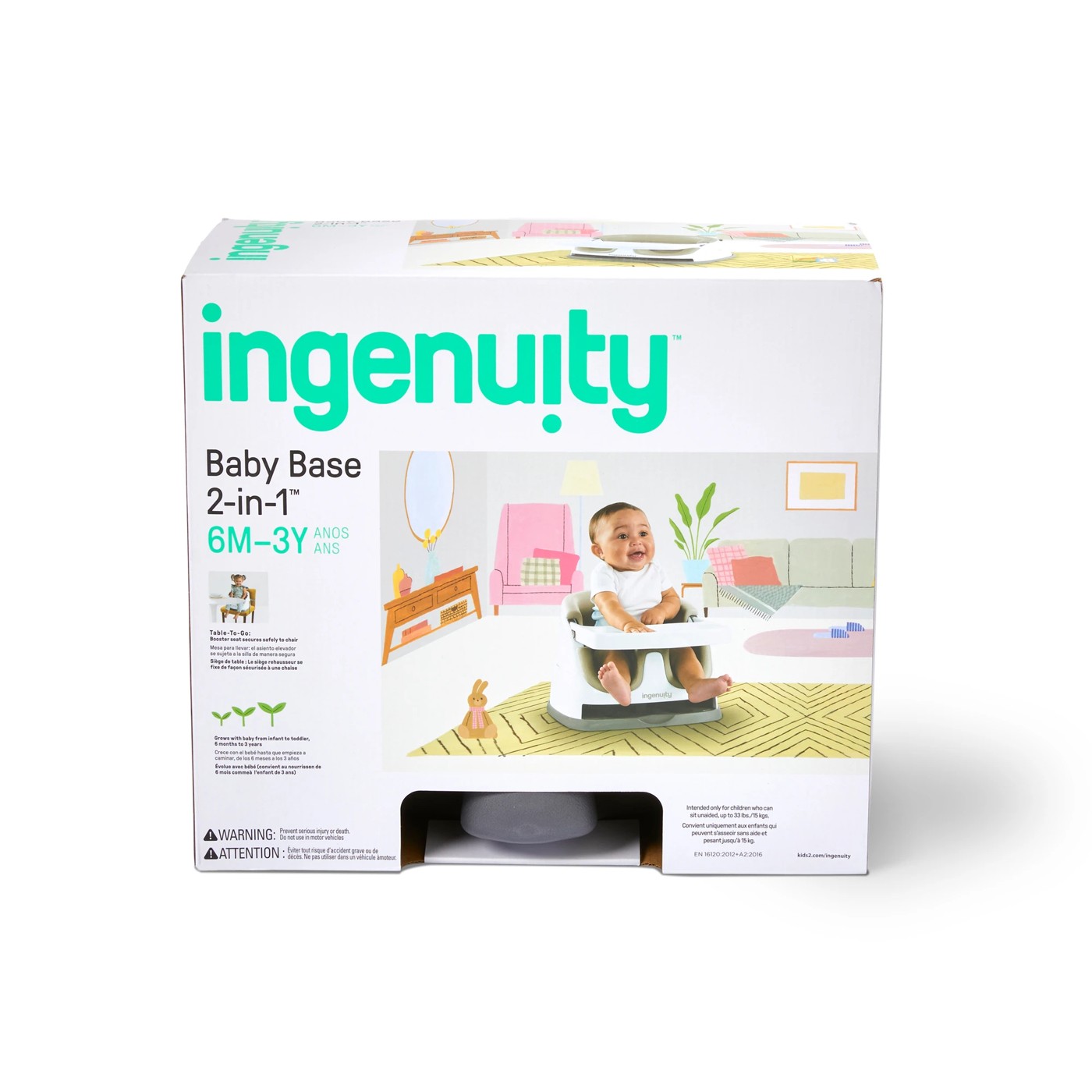 Ingenuity Baby Base 2 in 1 Seat Slate Target Australia