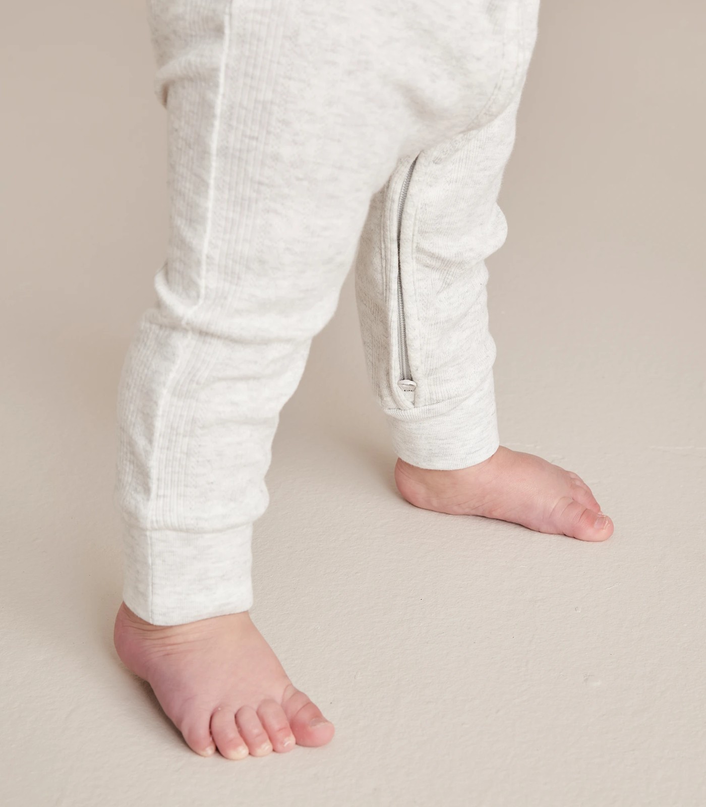 Baby Organic Cotton Pointelle Zip Coverall 4 of 5