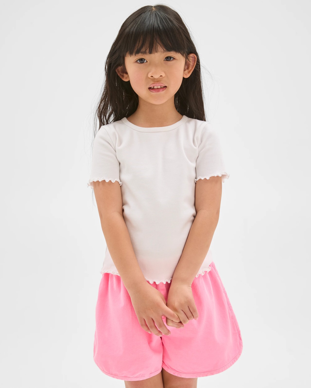 Dolphin Hem Woven Shorts - Neon Pink 2 of 6