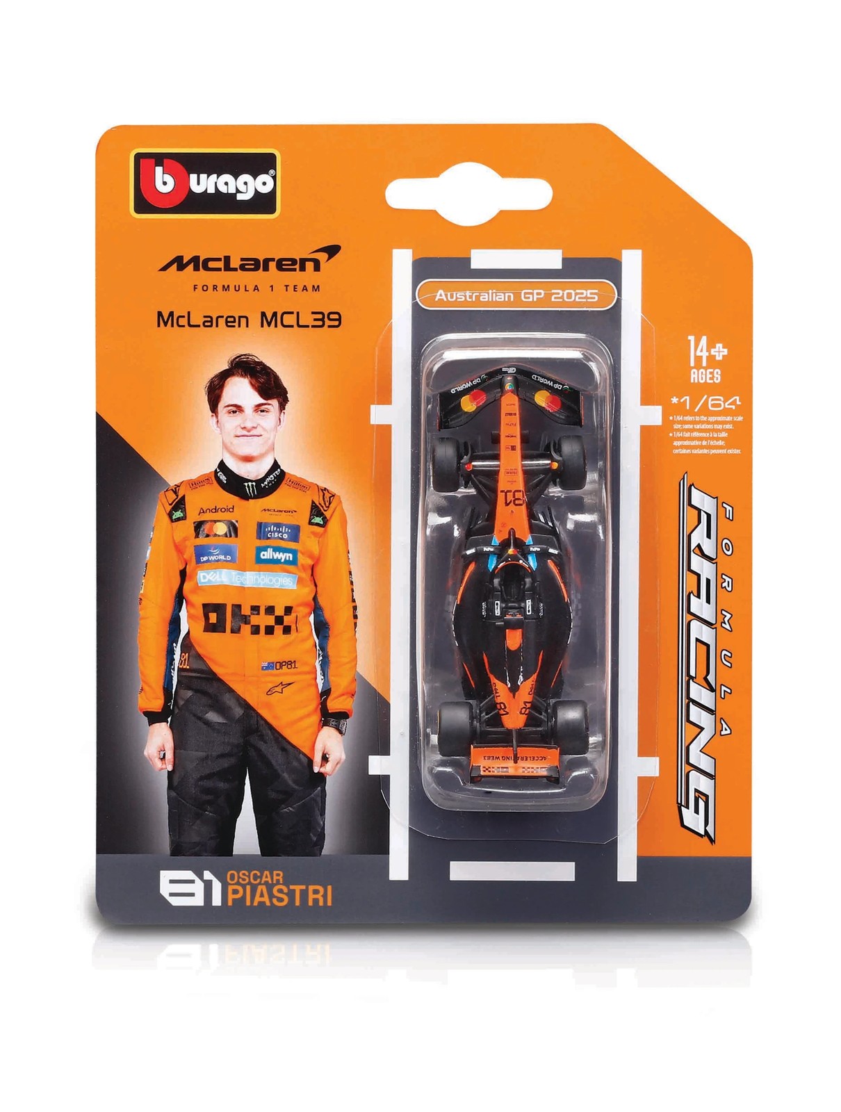Die Cast 1:64 Formula 1 Car - Assorted 5 of 6