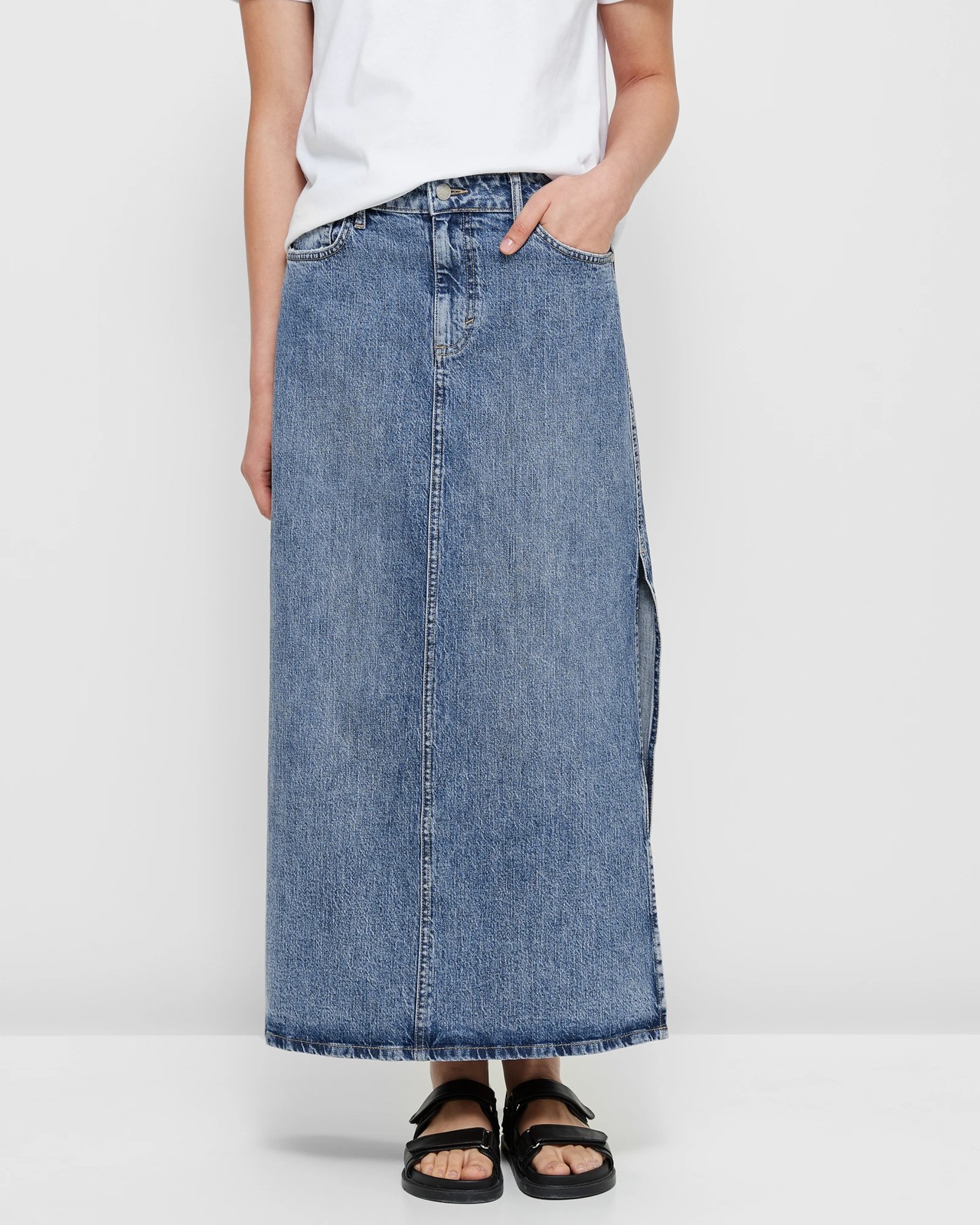 Denim Maxi Skirt Target Australia