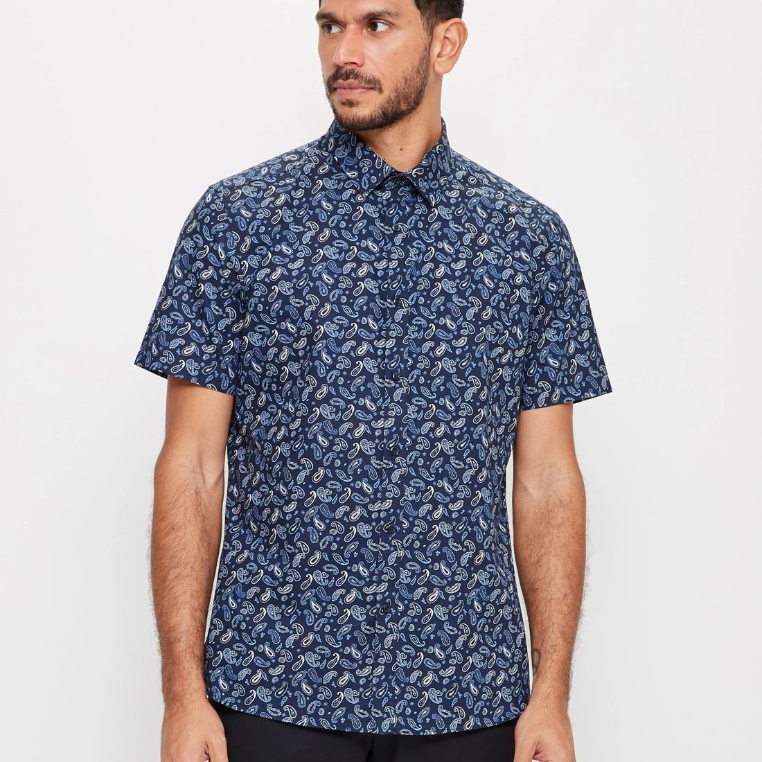 Preview Short Sleeve Paisley Print Shirt | Target Australia