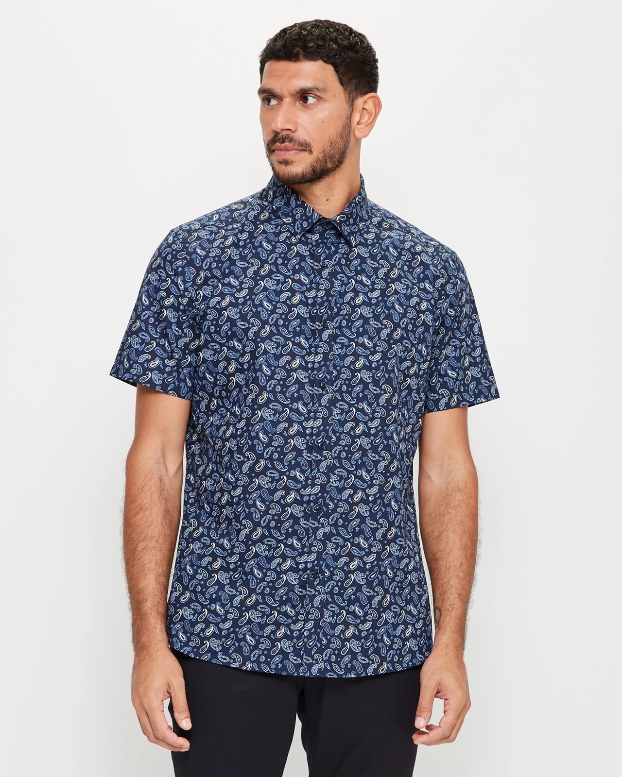 Preview Short Sleeve Paisley Print Shirt | Target Australia