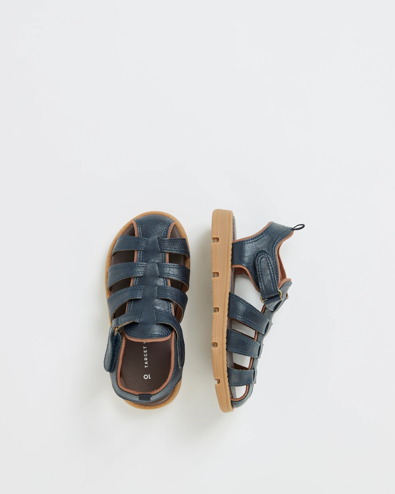 First Walker/Junior Caged Sandals - Navy 3 of 3
