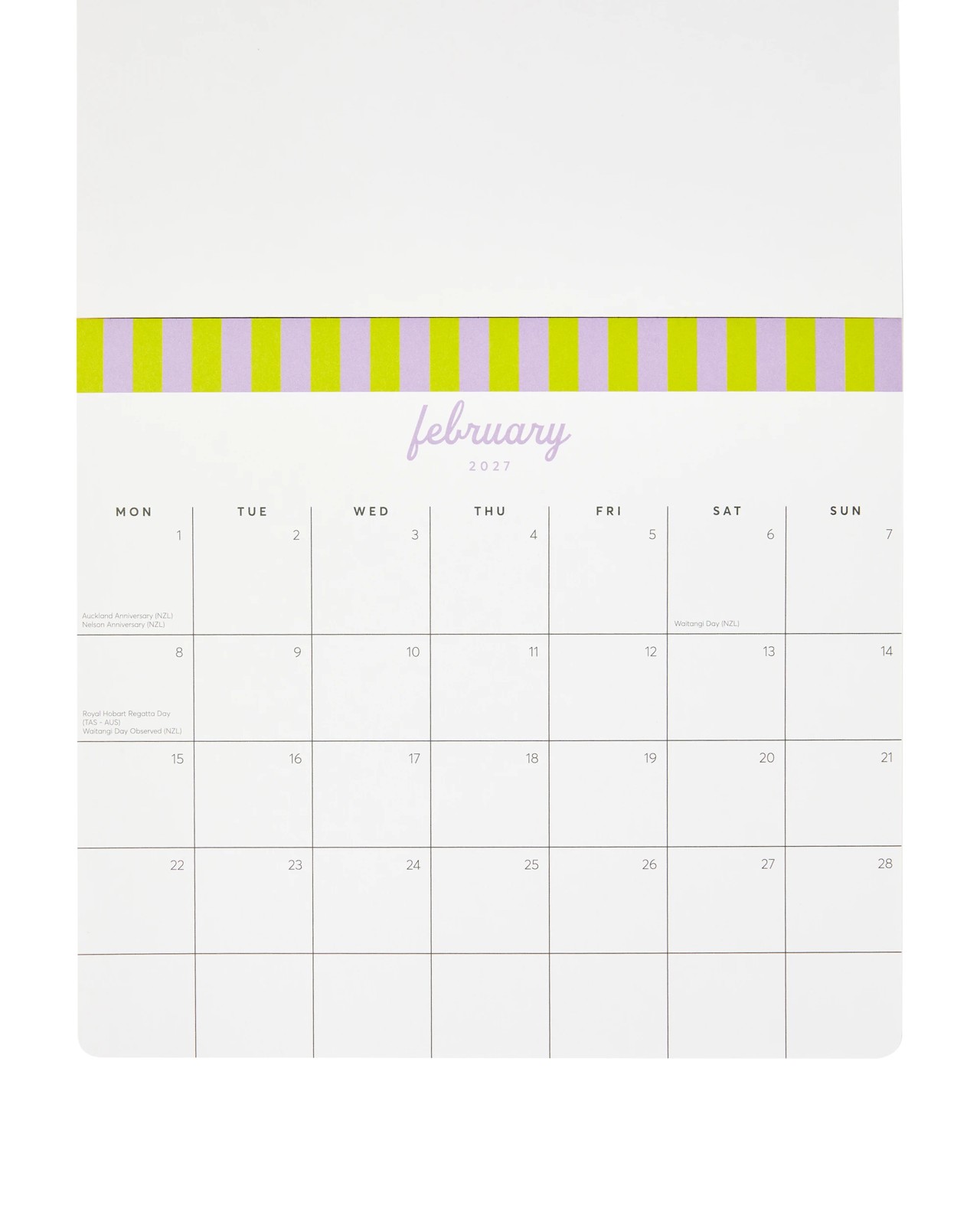 Anko 2027 Magnetic Stripe Calendar 2 of 5