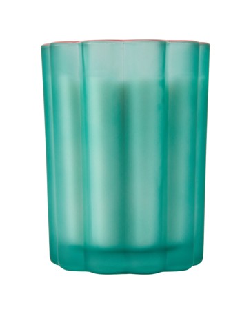 Anko Scallop Glass Candle - Green