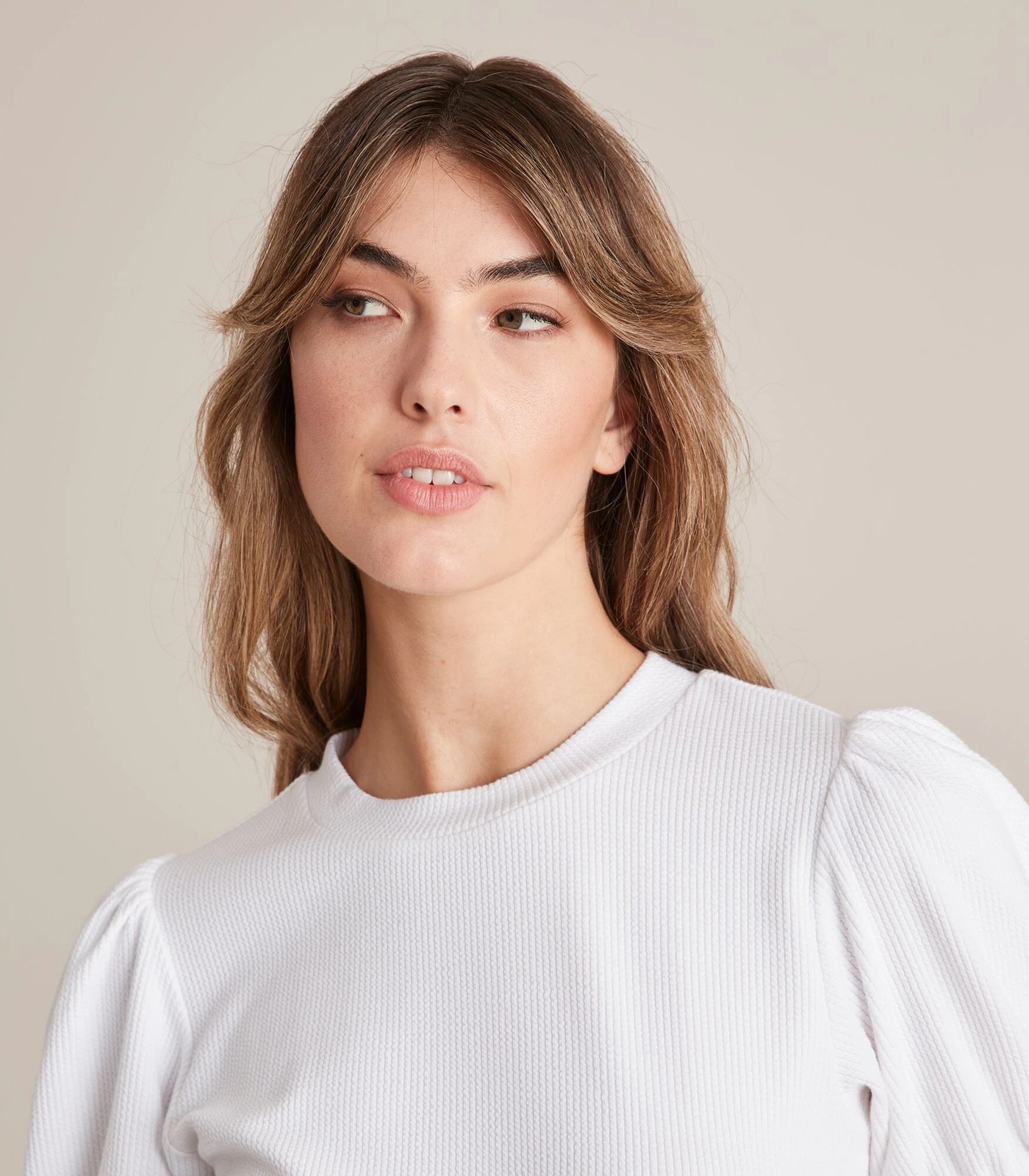 Puff Sleeve Rib T-Shirt 5 of 6