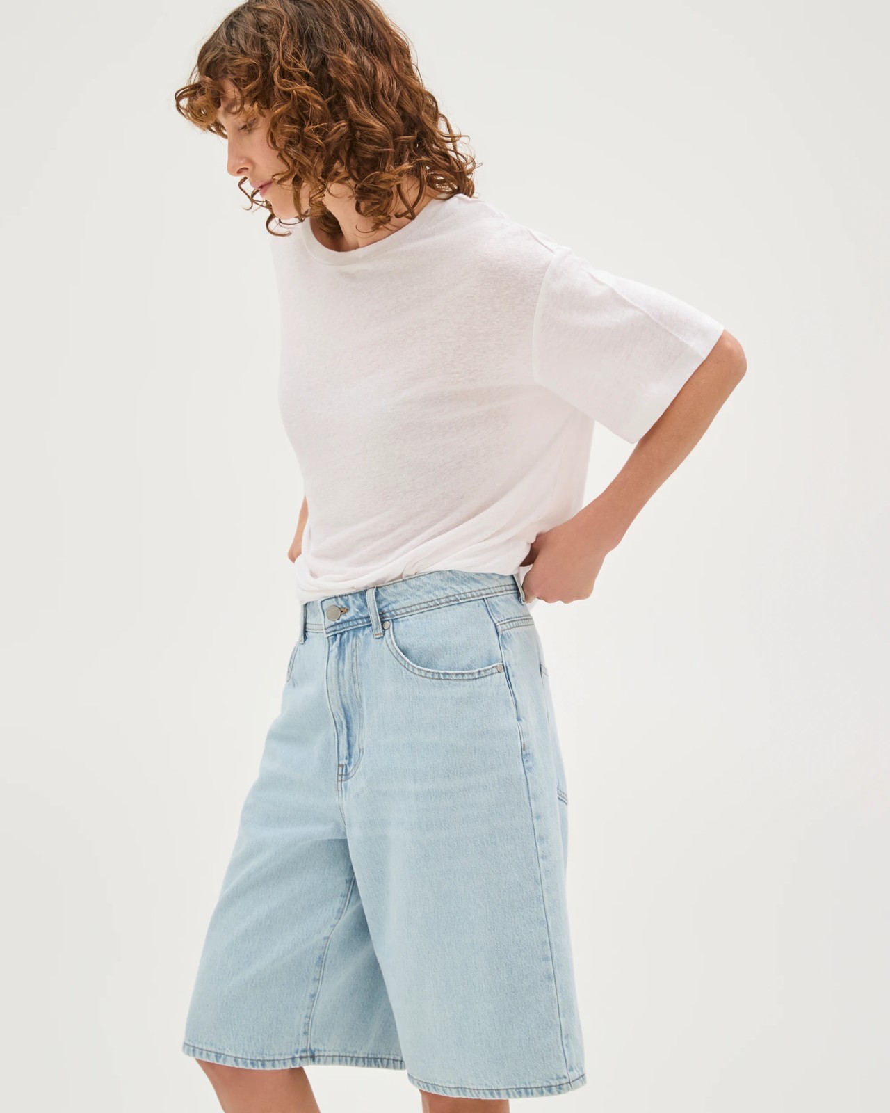 AirLoom A-Line Bermuda Denim Shorts 4 of 6