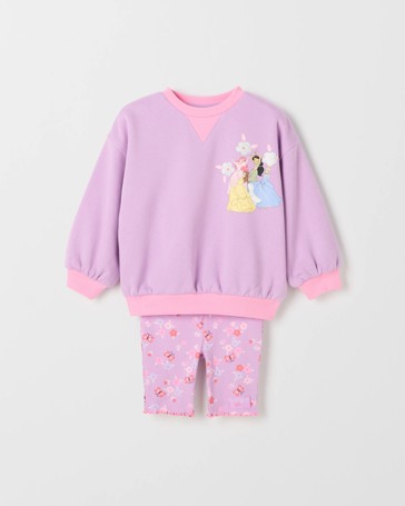 Disney Princess Australian Cotton Blend Jumper and Bike Shorts Set