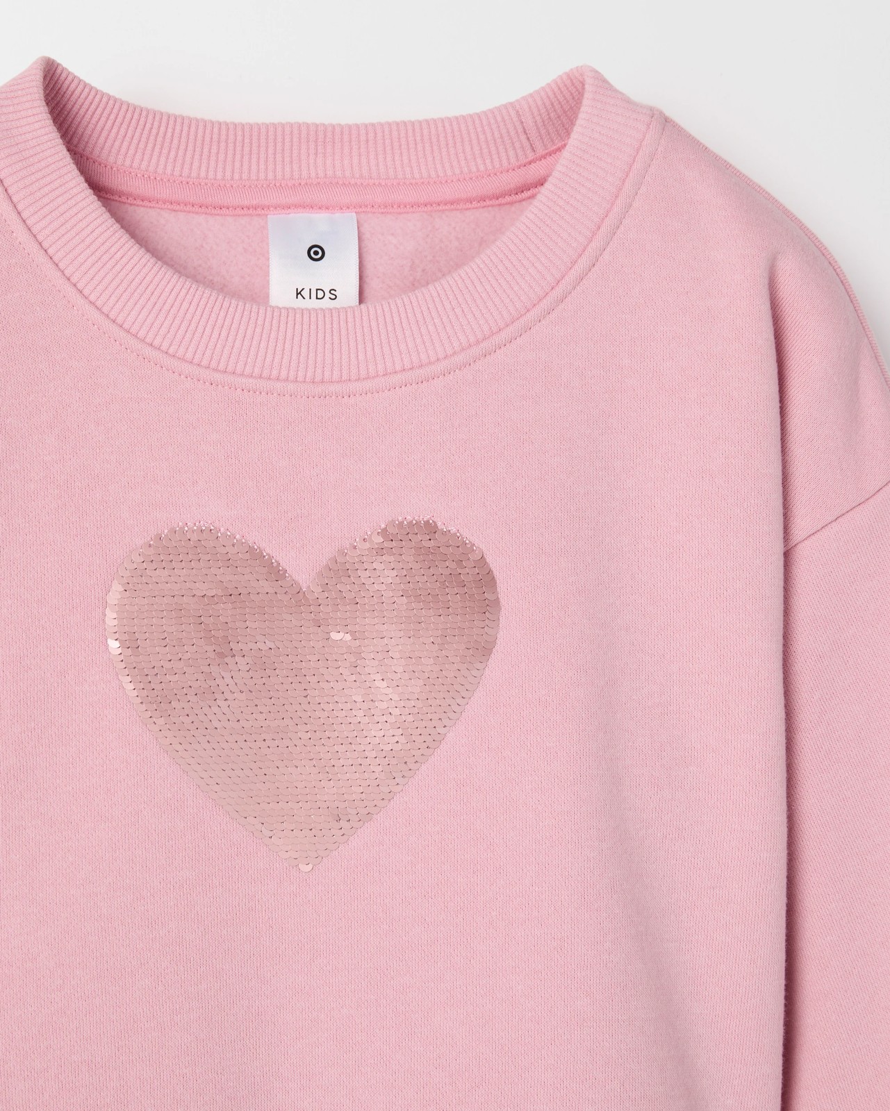 Australian Cotton Blend Fleece Tulle Jumper Dress - Pink Heart 2 of 3