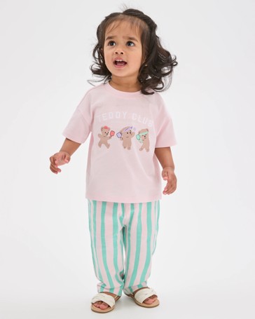 Baby Organic Cotton T-Shirt & Trackpants 2 Piece Set