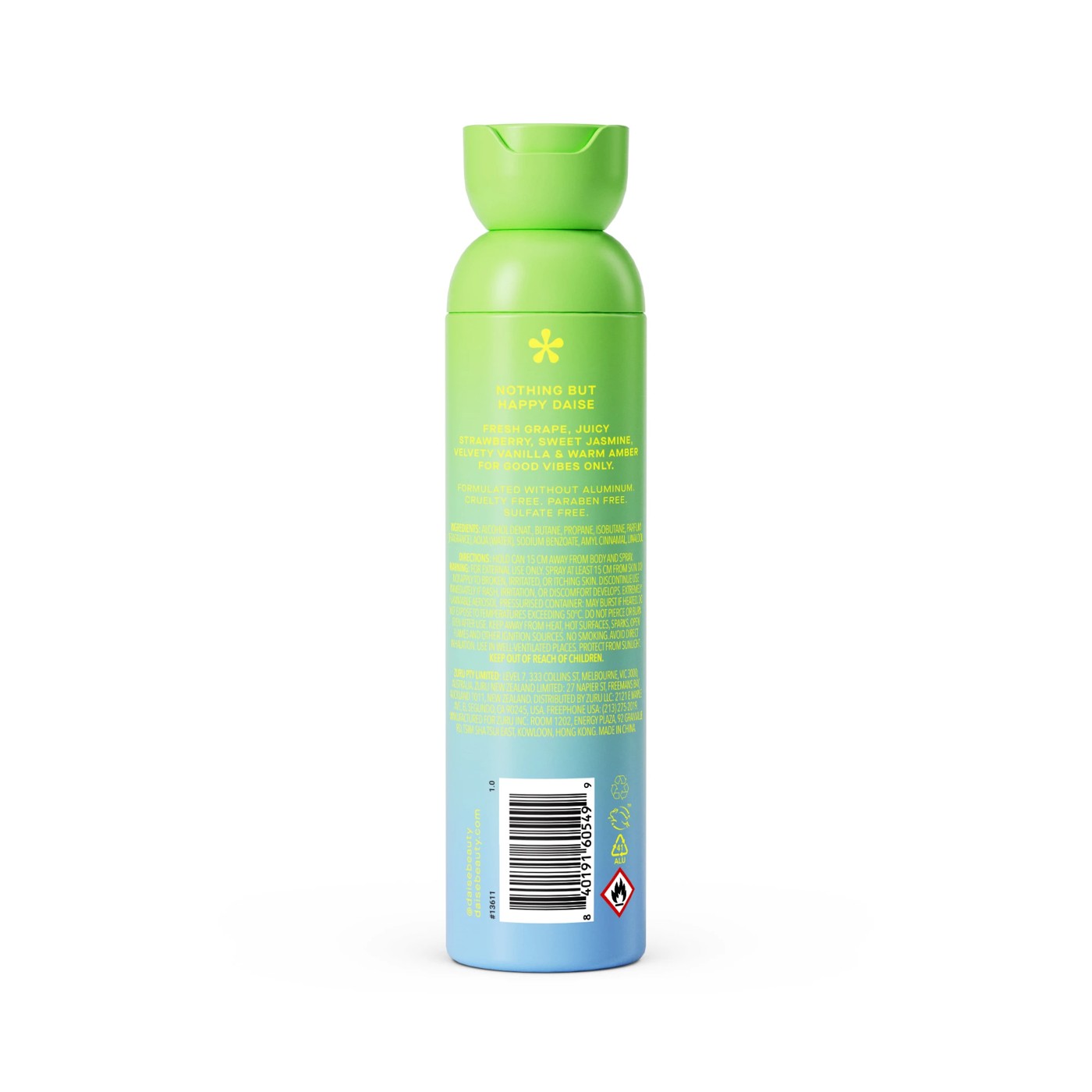 DAISE Happy All Body Spray and Deodorant 120ml - Grape and Amber Scent 2 of 5