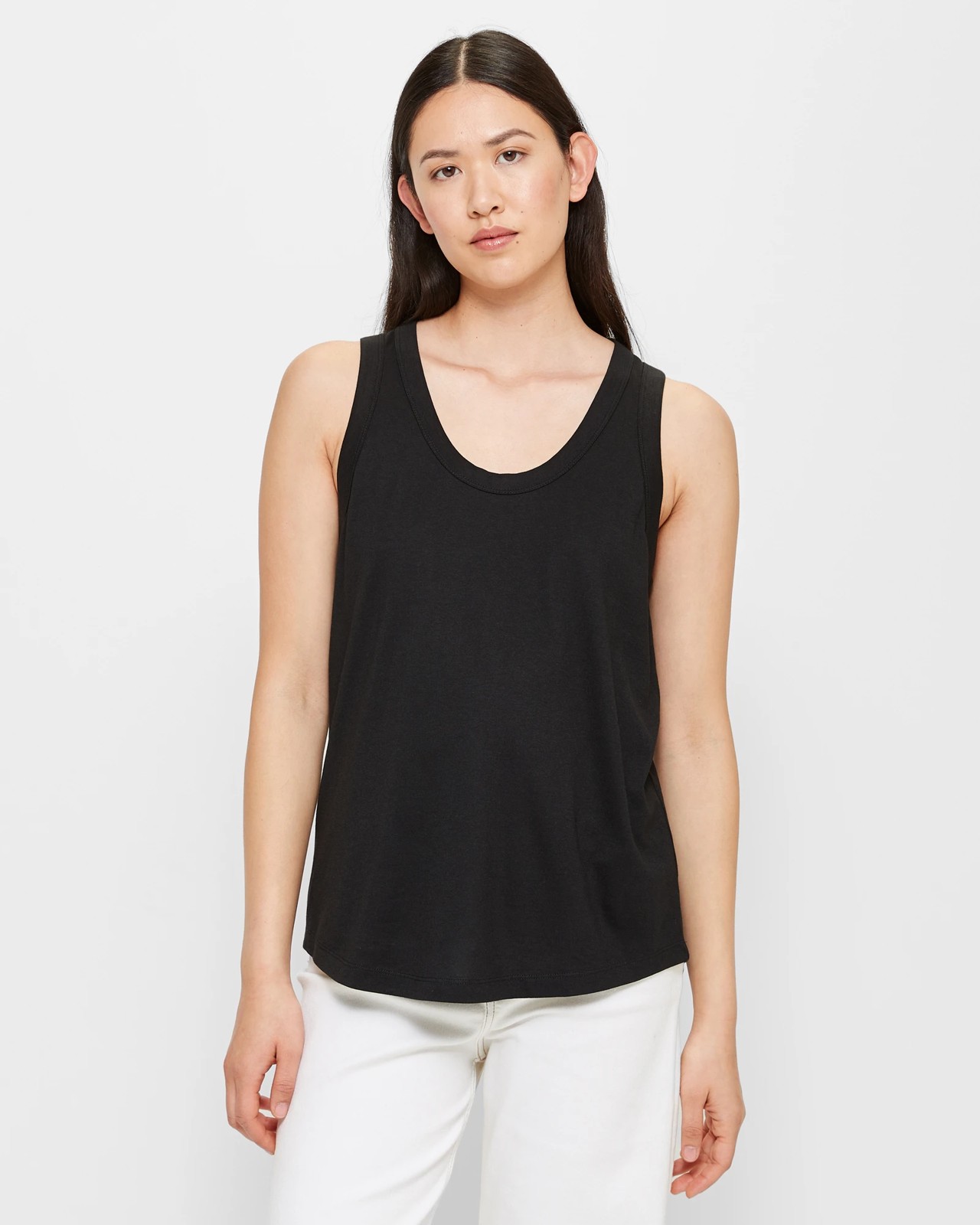 Cotton Scoop Neck Tank Top : Target