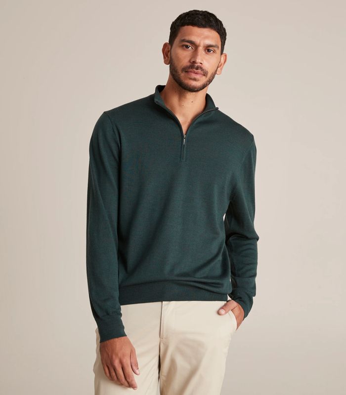 Green hot sale merino jumper