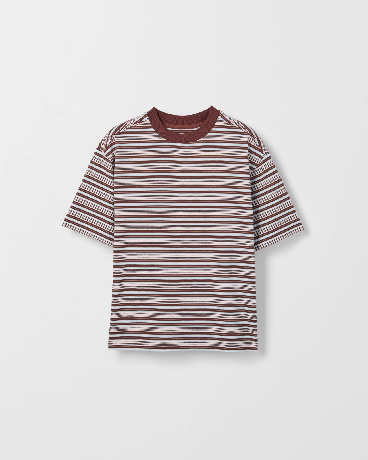 Australian Cotton Oversized Striped T-Shirt - Multi 5 of 6