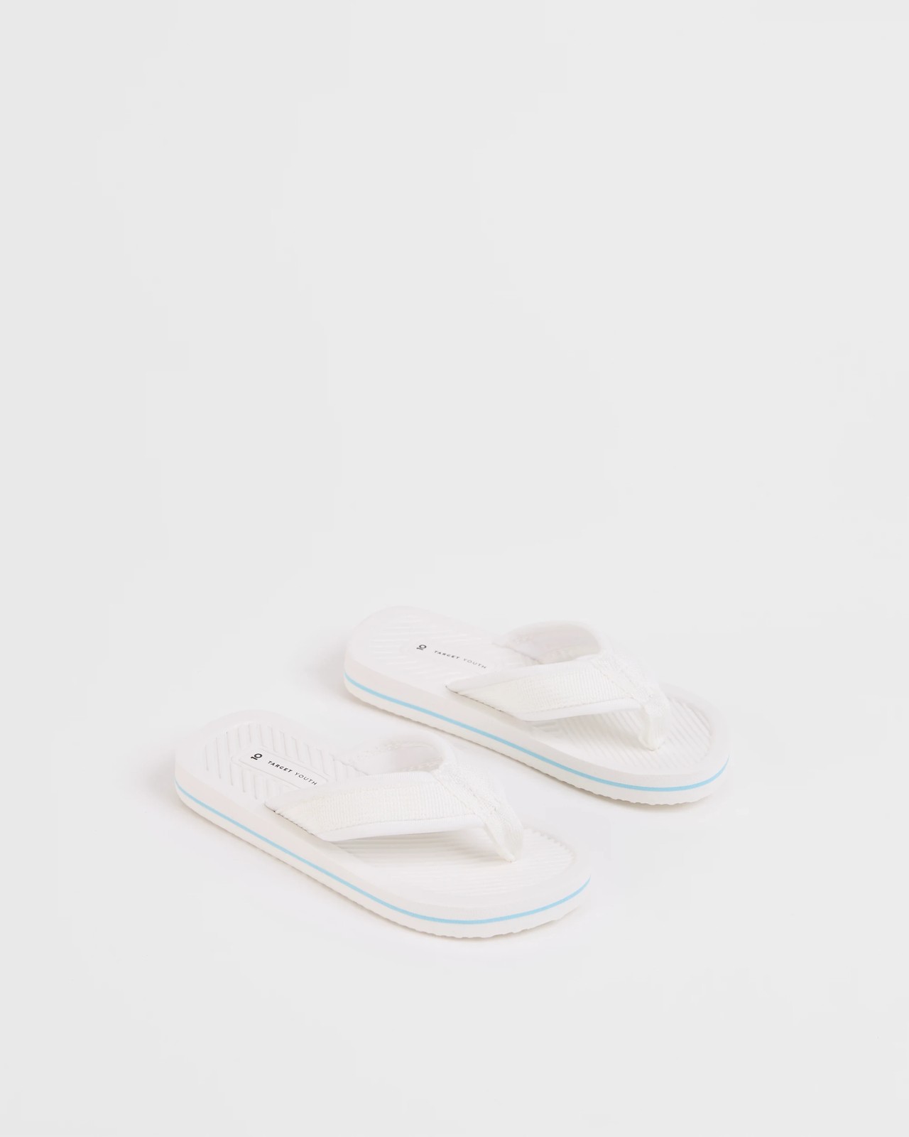 Junior/Senior Colourblock Thongs - White 2 of 3