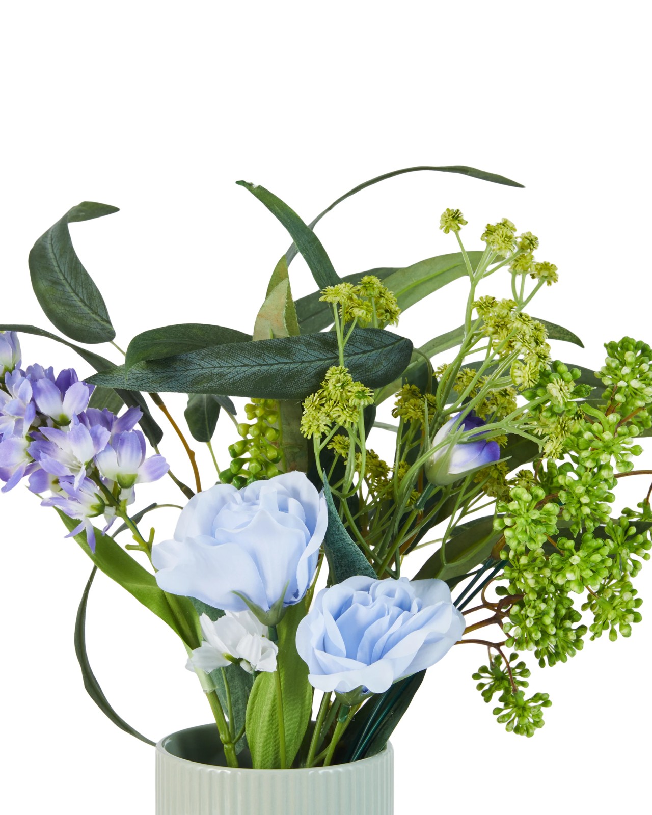 Anko Artificial Lilac Flowers in Sage Vase 4 of 5