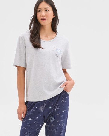 Australian Cotton Printed Sleep Top