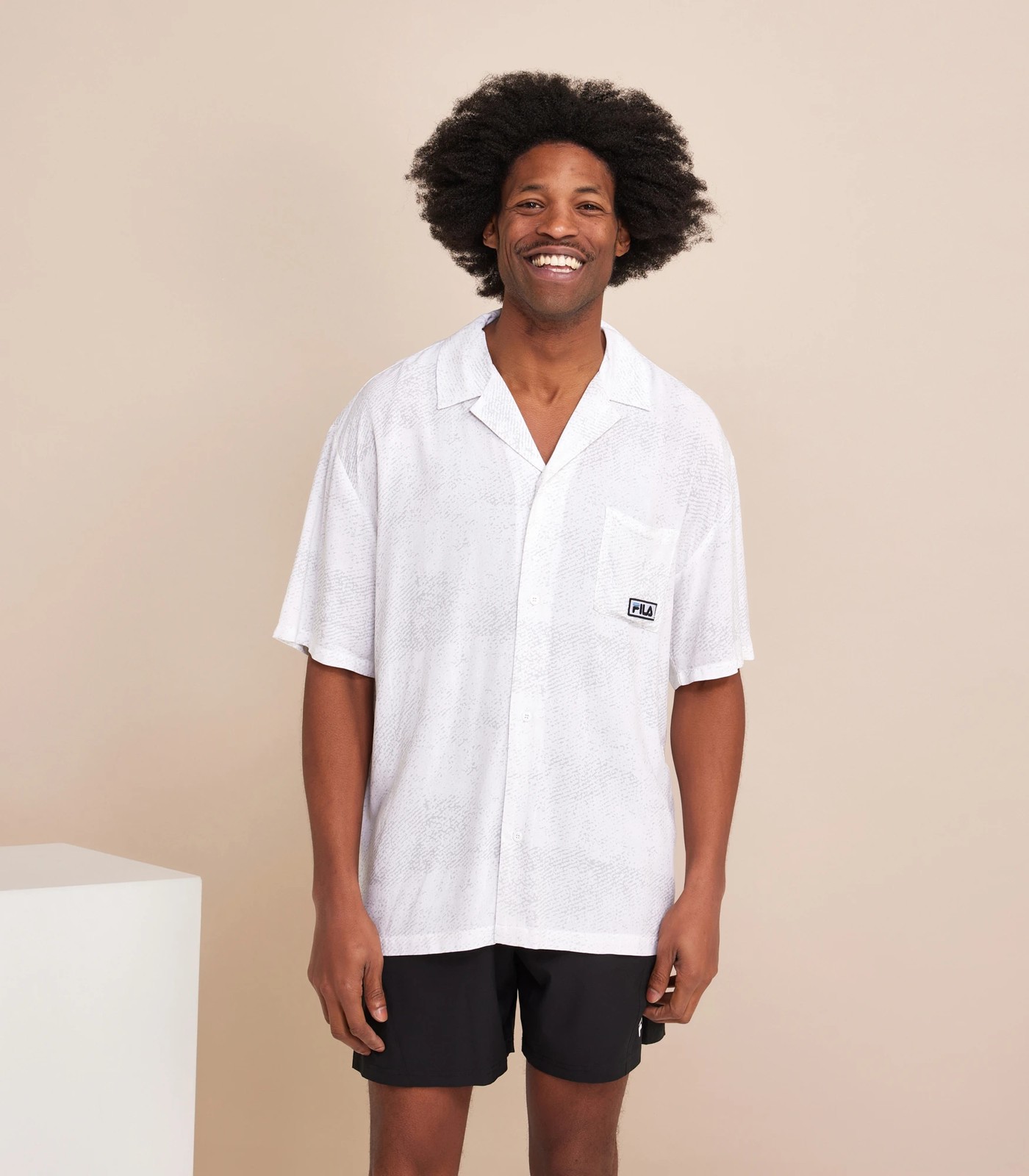 Fila button on sale up shirt