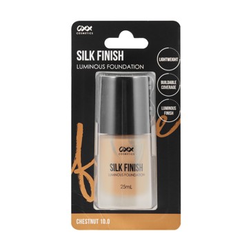 Silk Finish Luminous Foundation  Chestnut 10.0 - OXX Cosmetics
