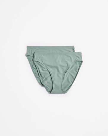 2 Pack Bamboo High Cut Briefs