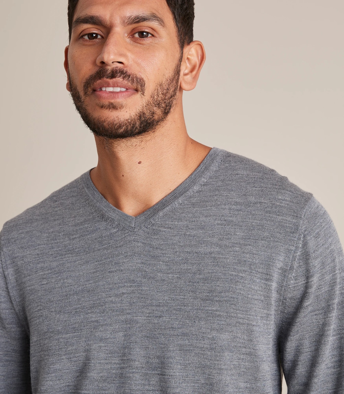 Preview Merino Wool V-Neck Jumper 3 of 5