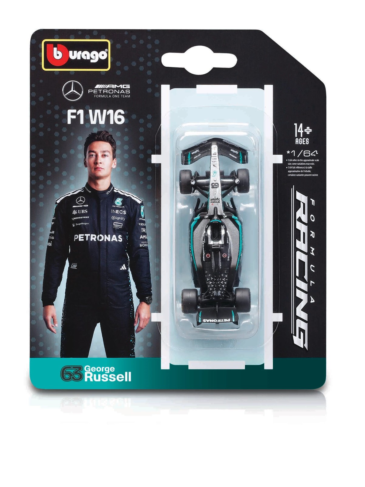Die Cast 1:64 Formula 1 Car - Assorted 6 of 6