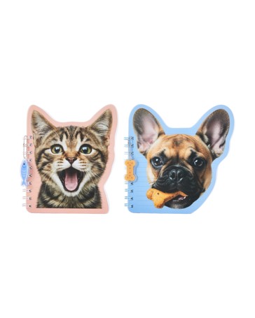 Anko Notebook Cat and Dog 80GSM 192 Pages - Assorted