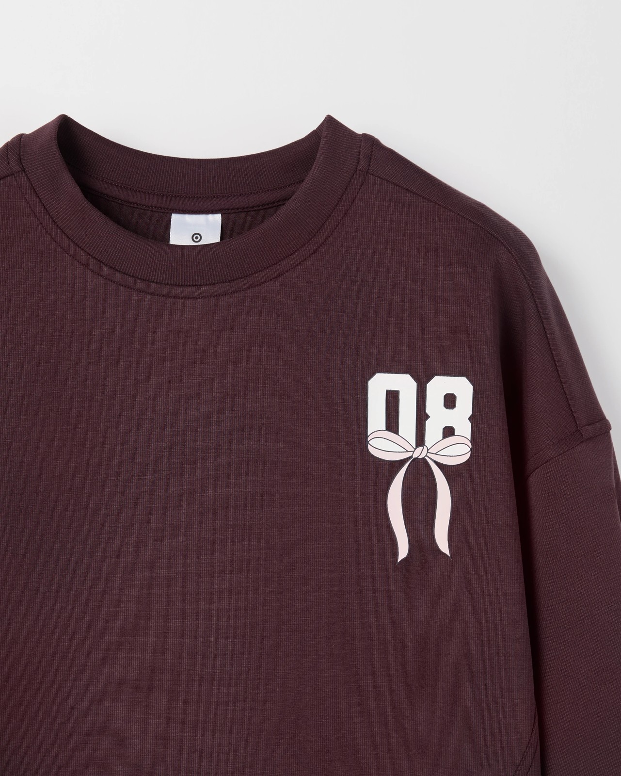 Sandwash Scuba Crew Neck Top - Burgundy 6 of 6
