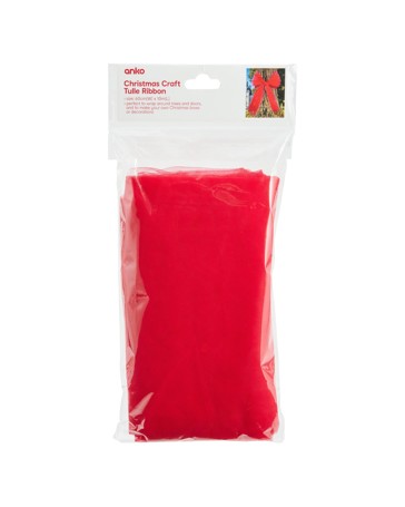 Anko Christmas Craft Tulle Ribbon