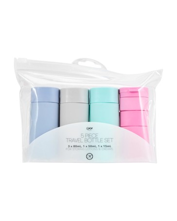 5 Piece Travel Bottle Set - OXX Travel