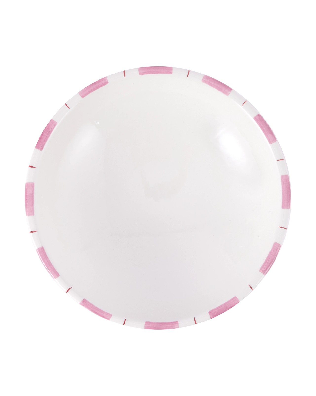 Anko Pink Stripe Ceramic Decor Bowl 4 of 5